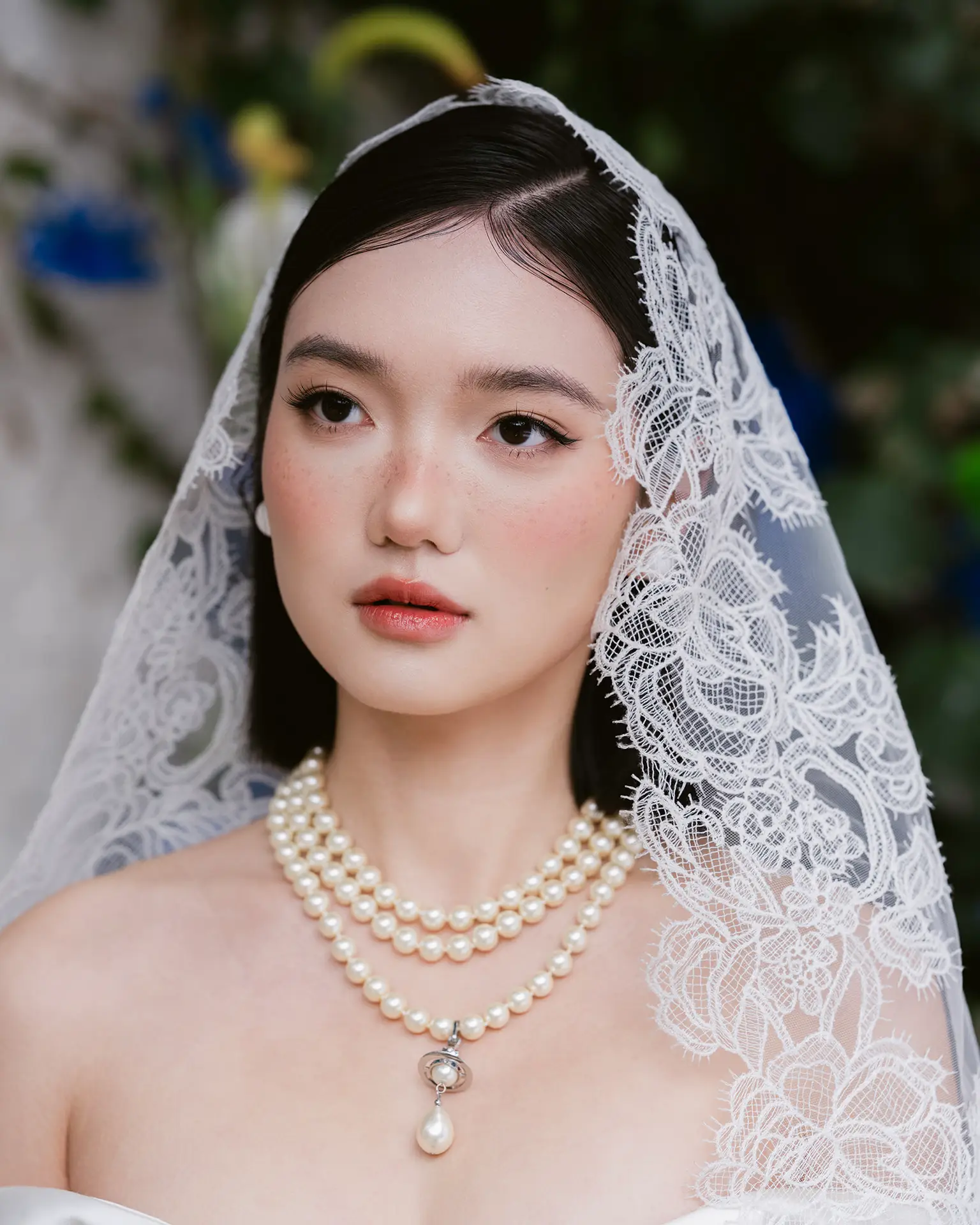 Bride's close up portrait at Eden Collingwood